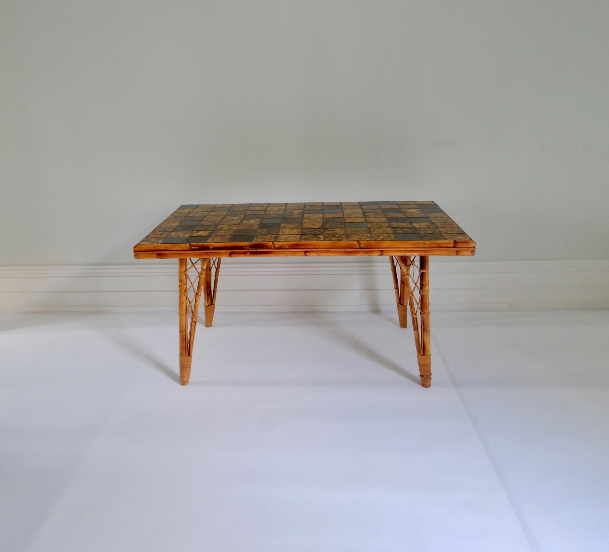 French Bamboo Dining Table