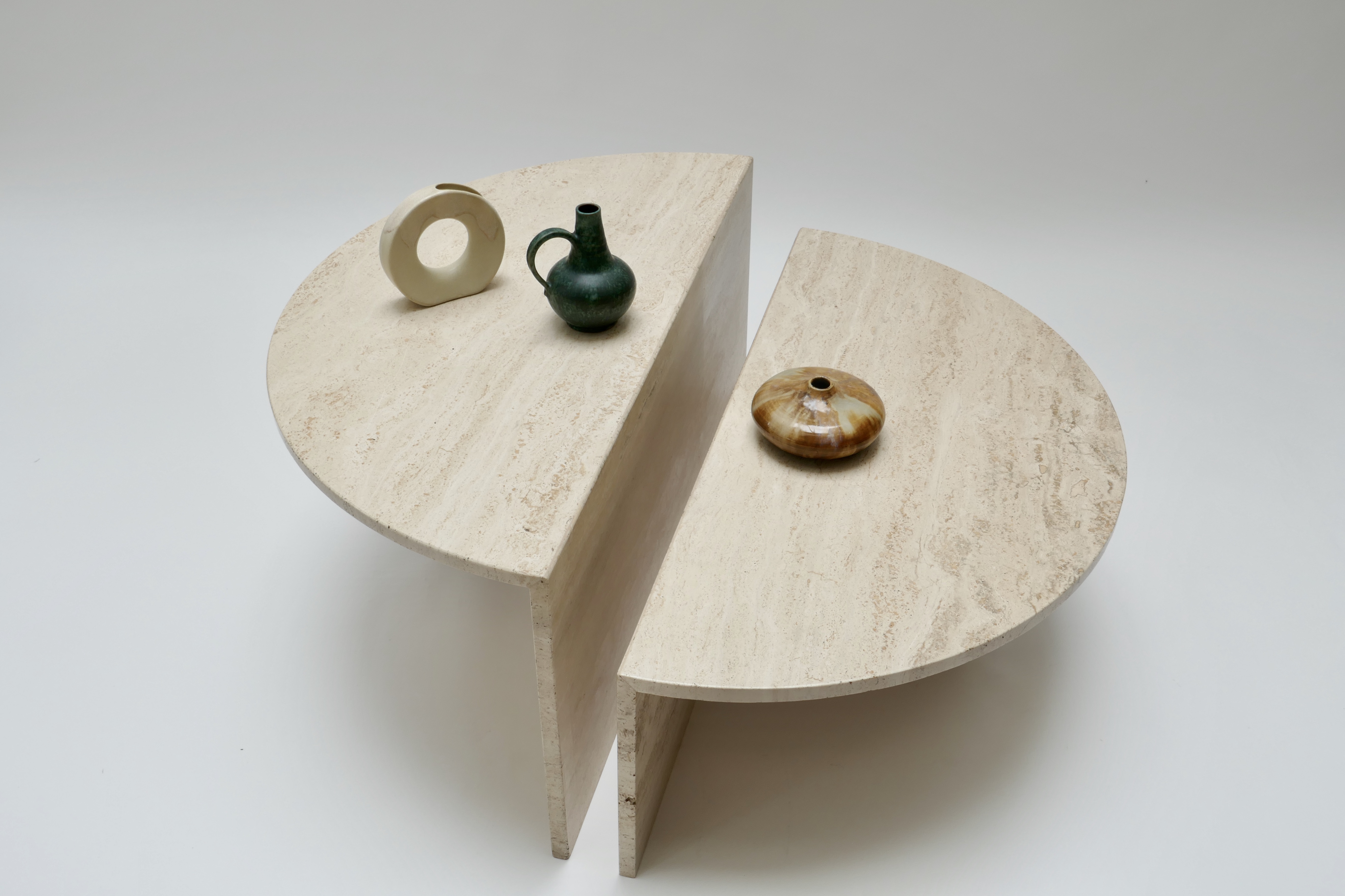 Sold - Travertine tables