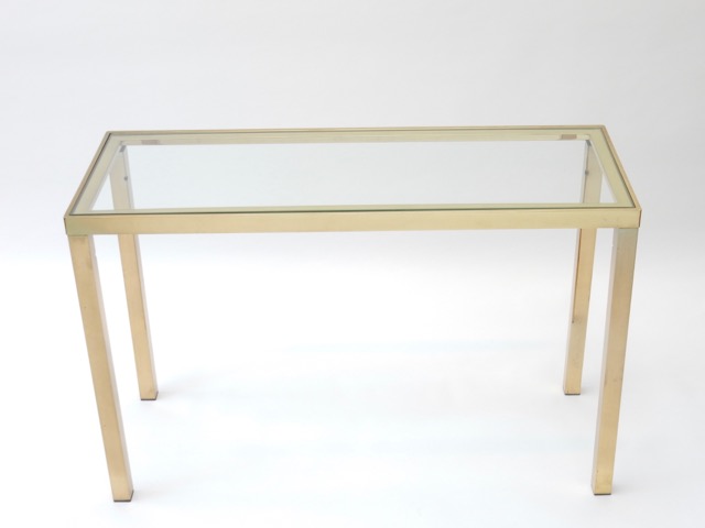 Sold - Brass Console Table
