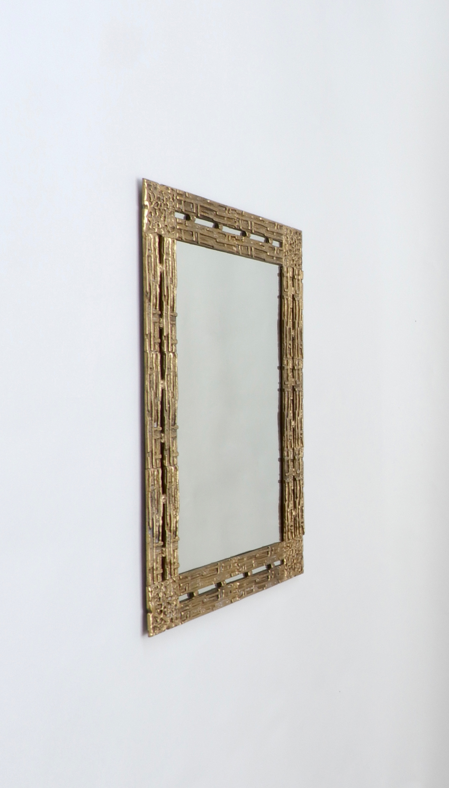 Sold - Italian Brass Mirror