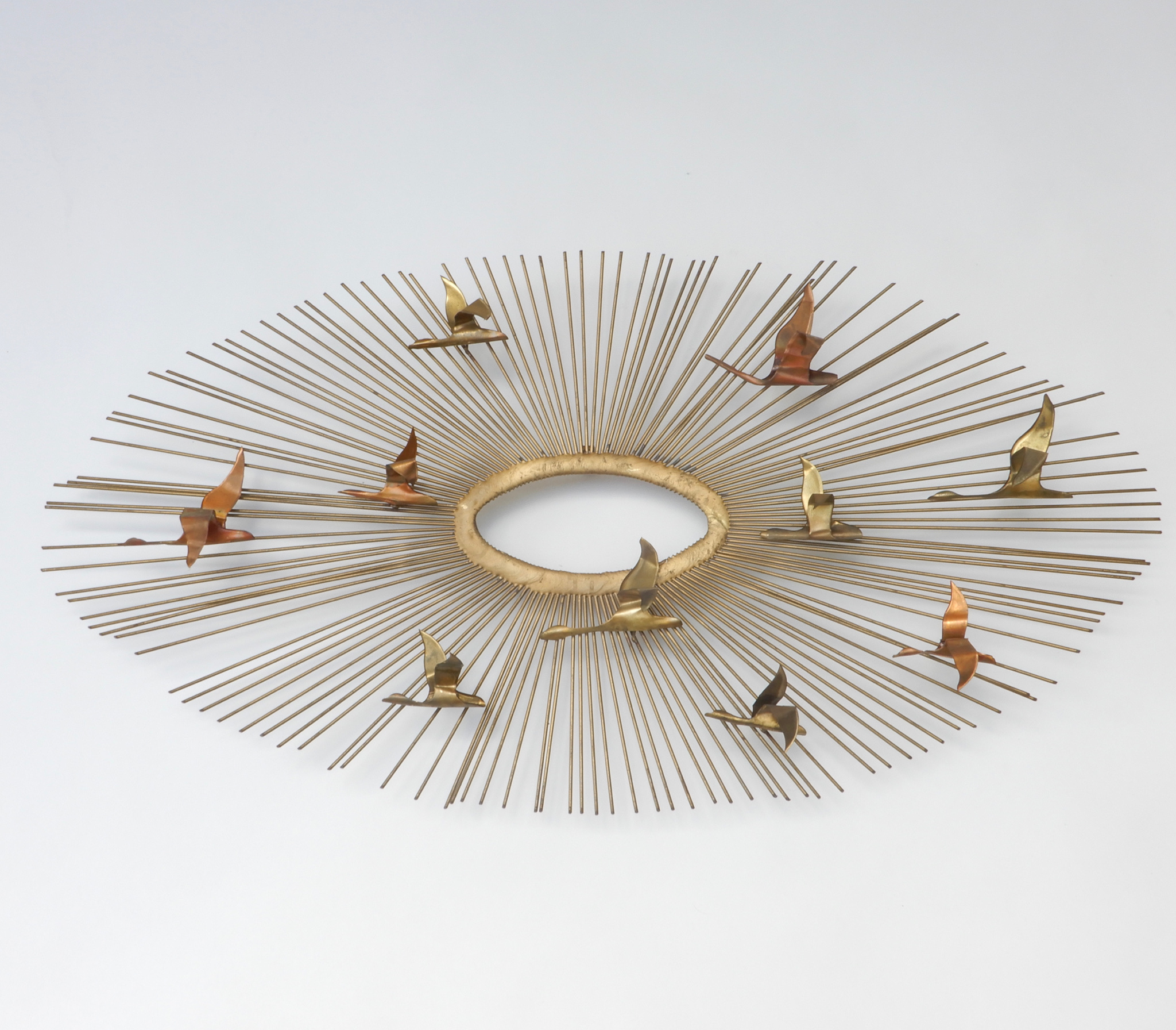 Sold - Curtis Jere Sunburst Sculpture of Birds