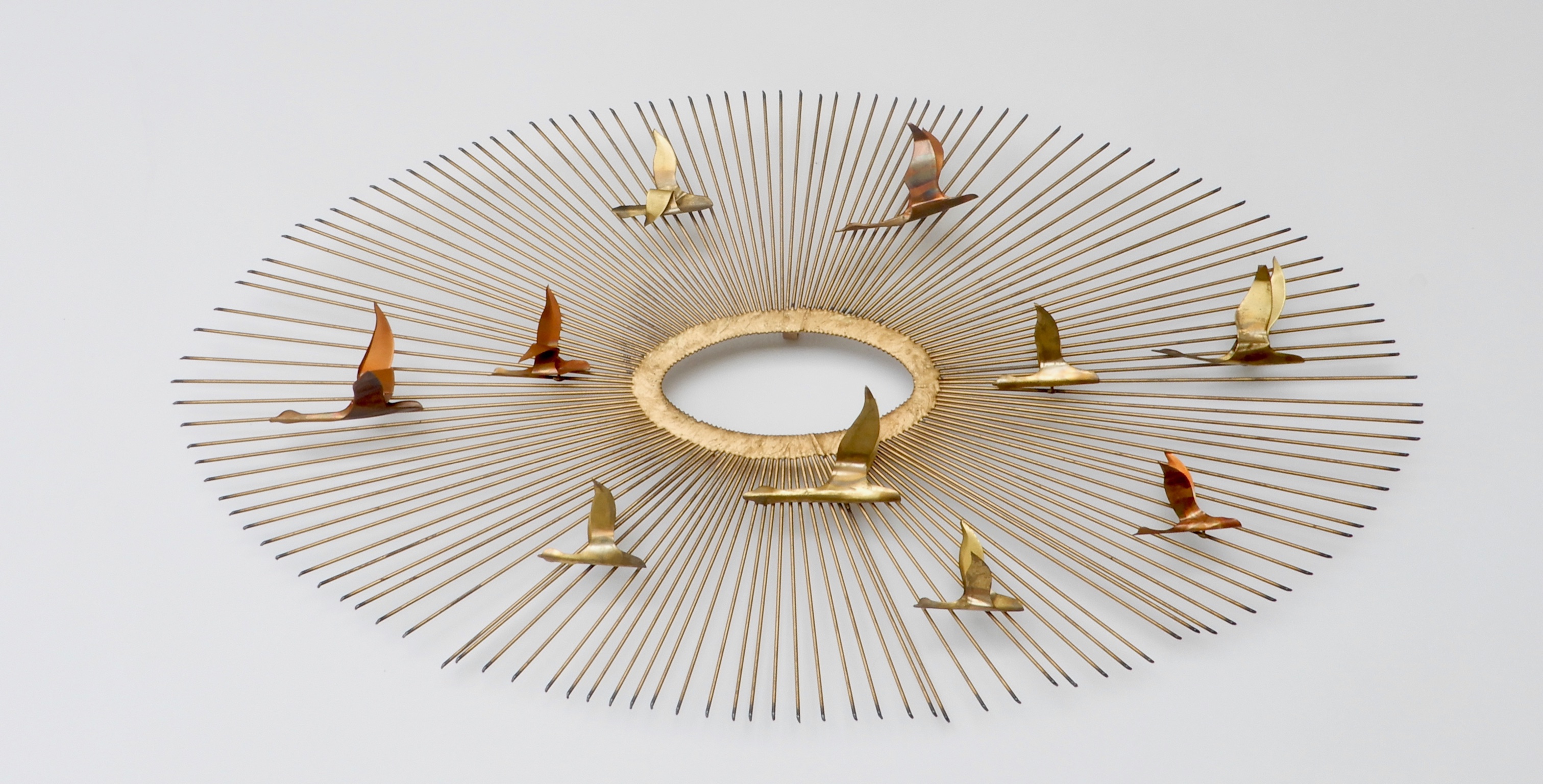 Sold - Curtis Jere Sunburst Sculpture of Birds