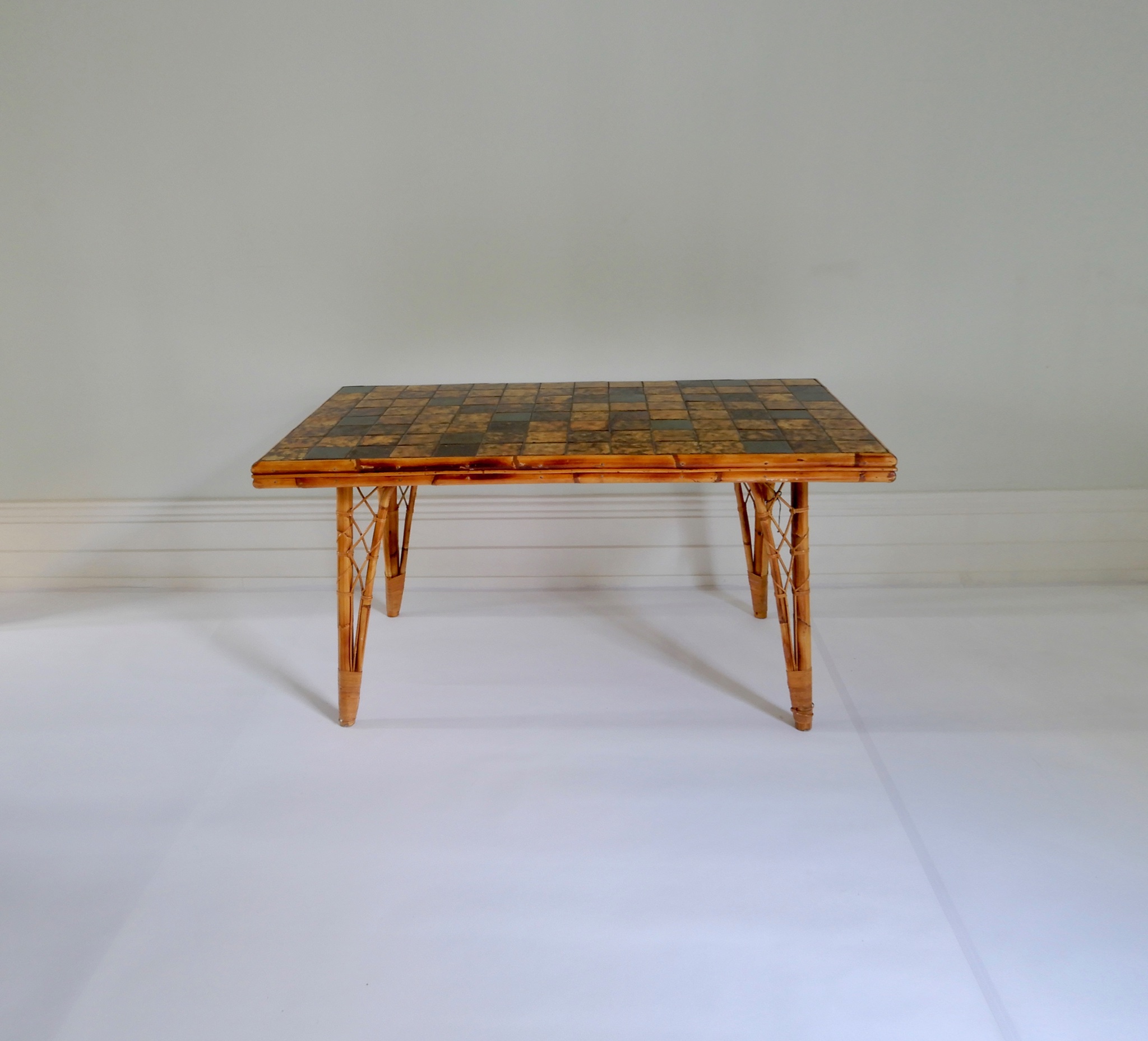 French Bamboo Dining Table