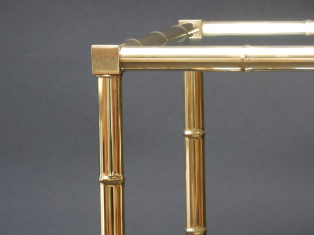 Sold - Faux Bamboo Bar Cart