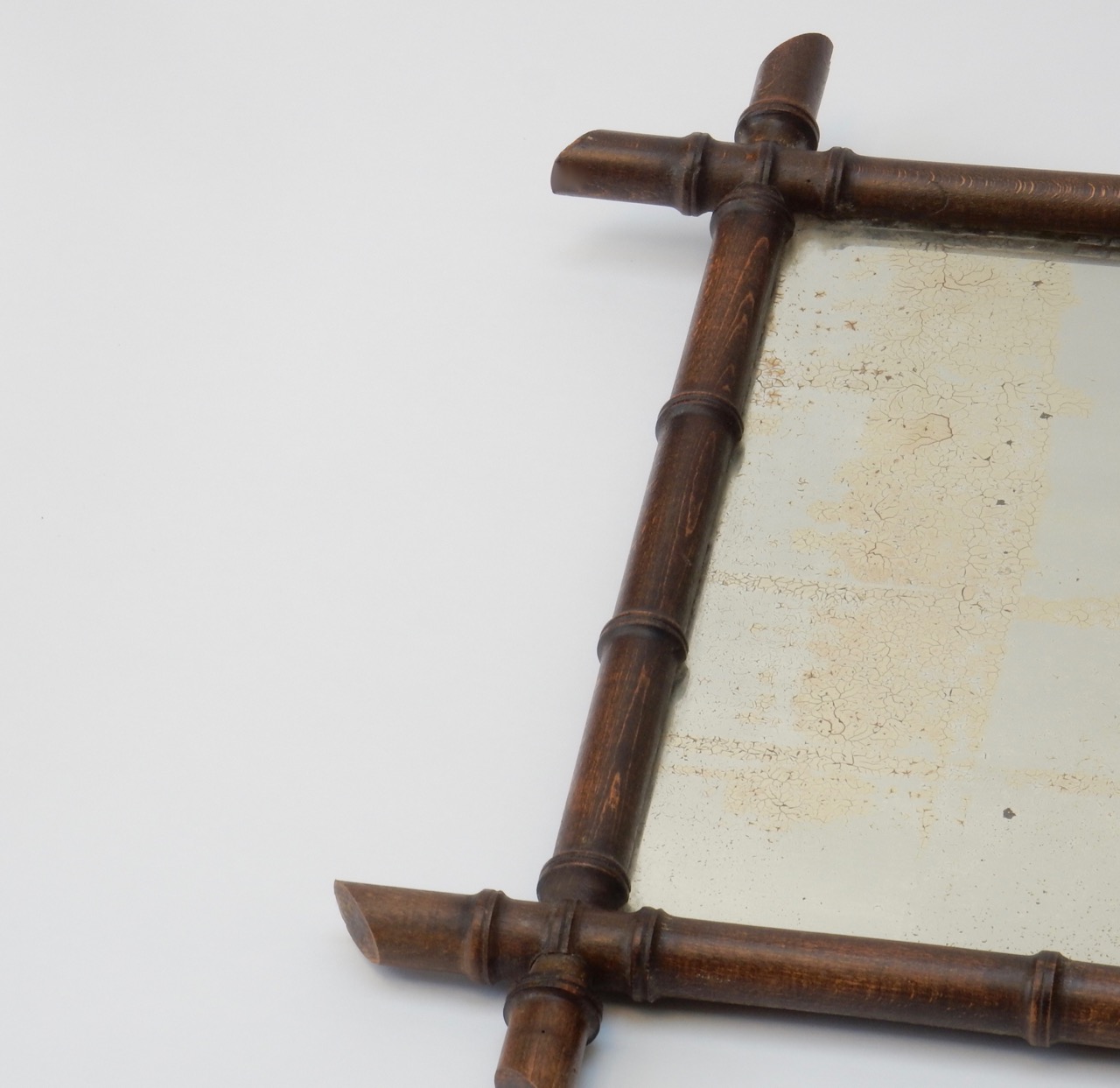 Faux Bamboo Mirror