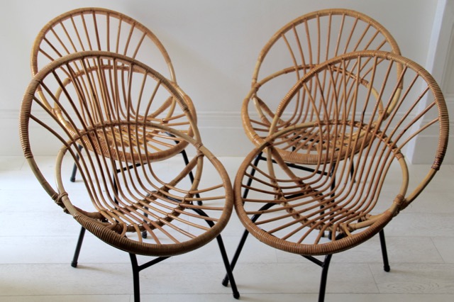 Pair of Rattan Chairs