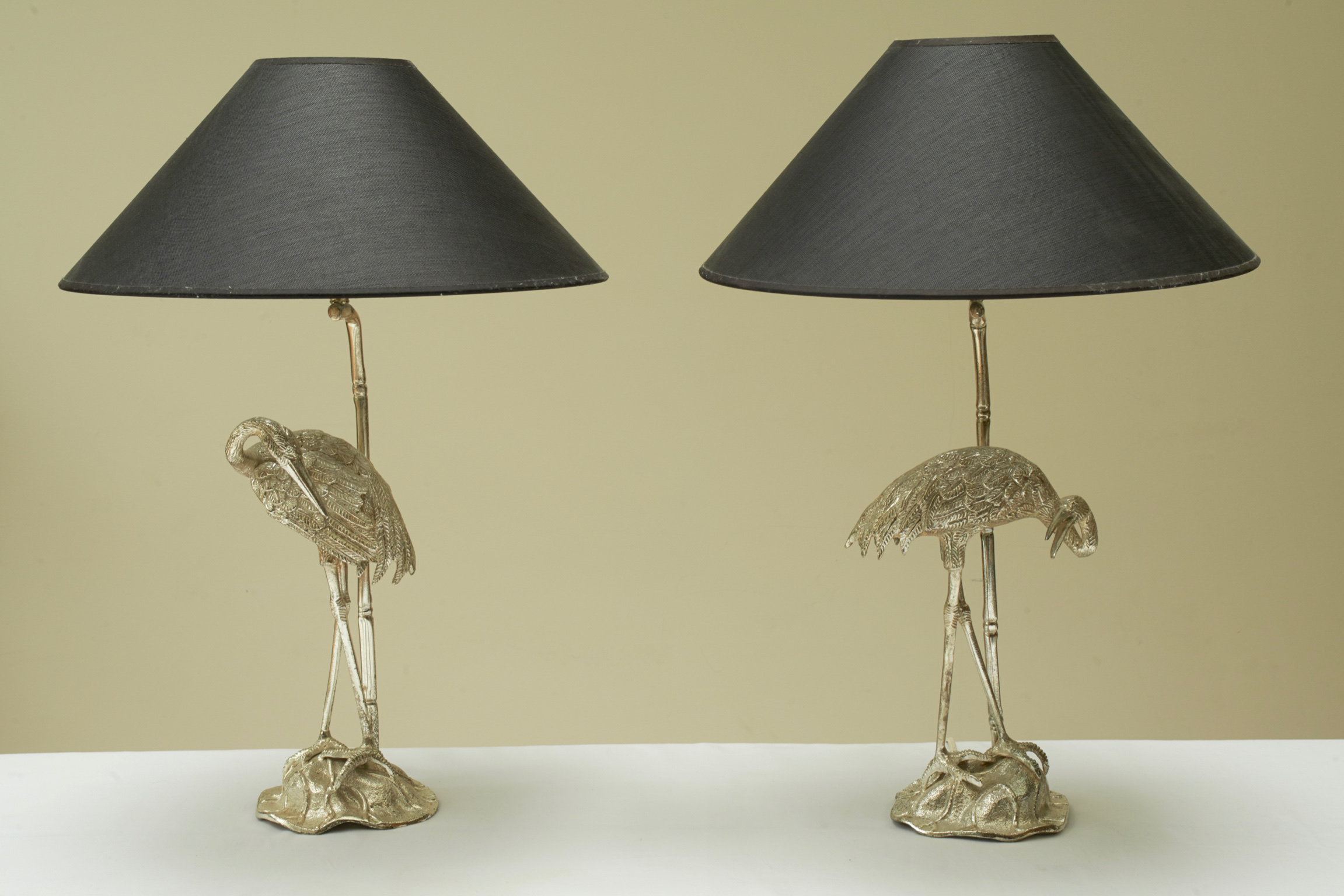 Sold - Heron Table Lamps