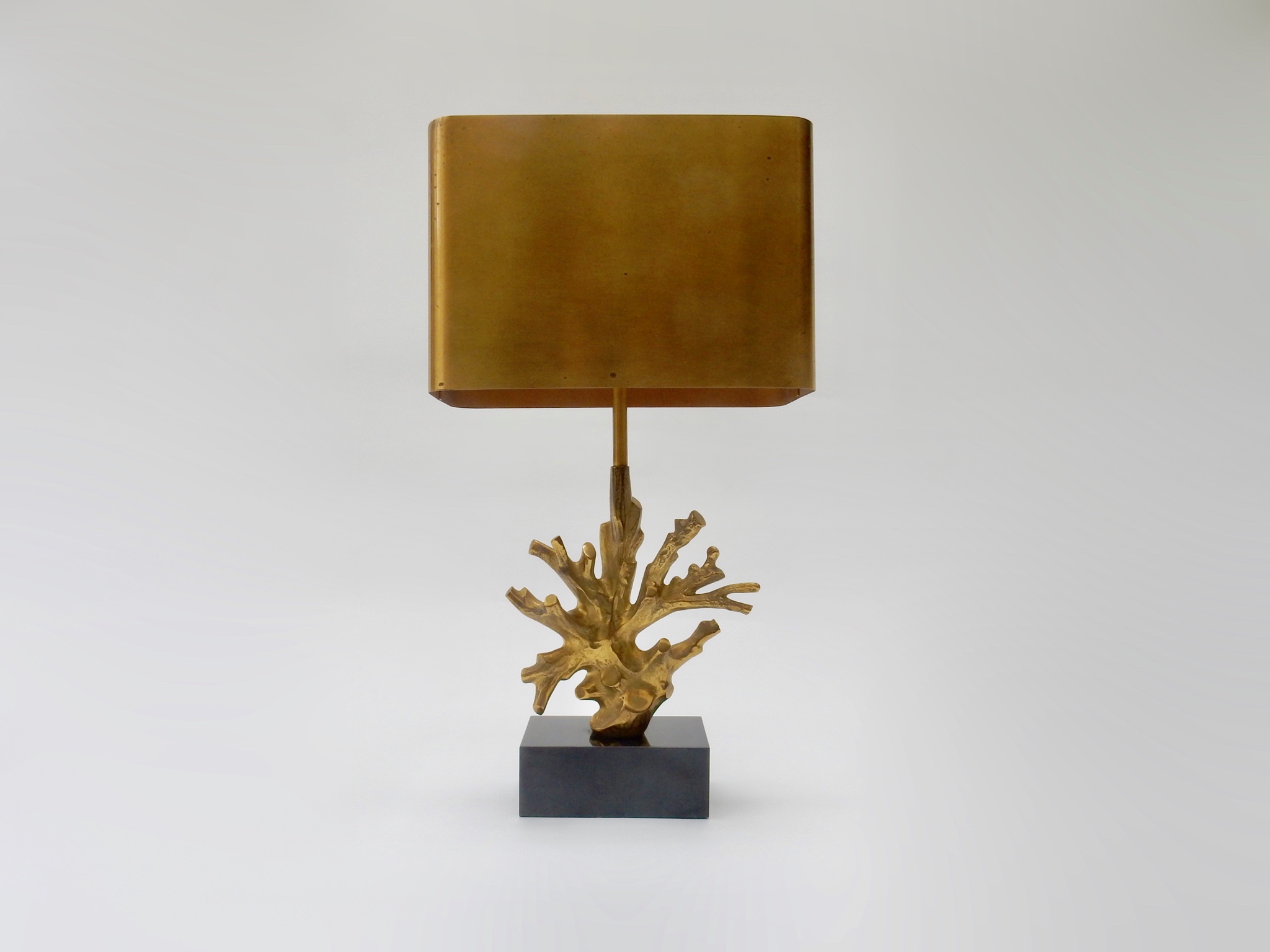 Sold - Bronze Coral Table Lamp