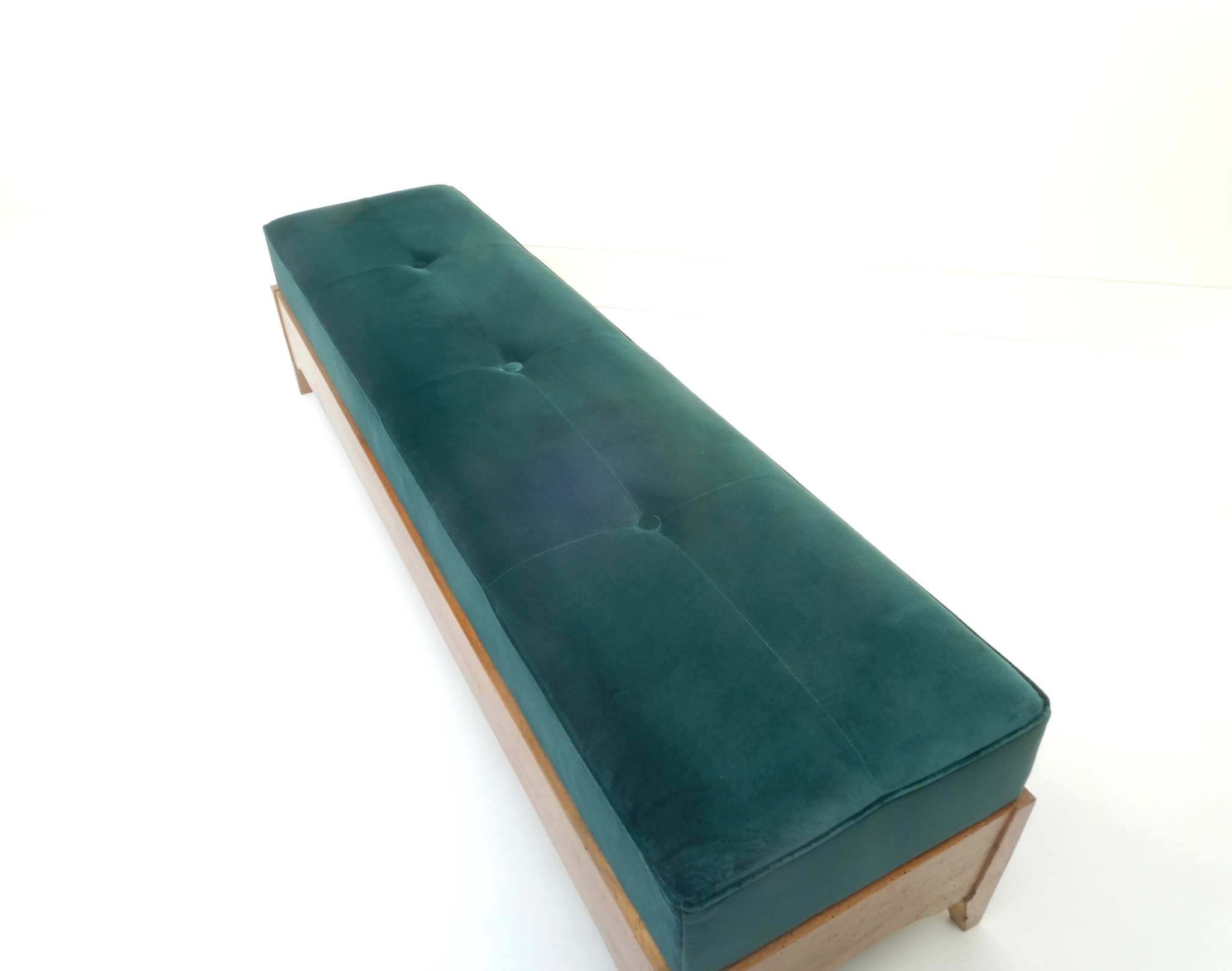Sold - Italian Green Velvet Bench
