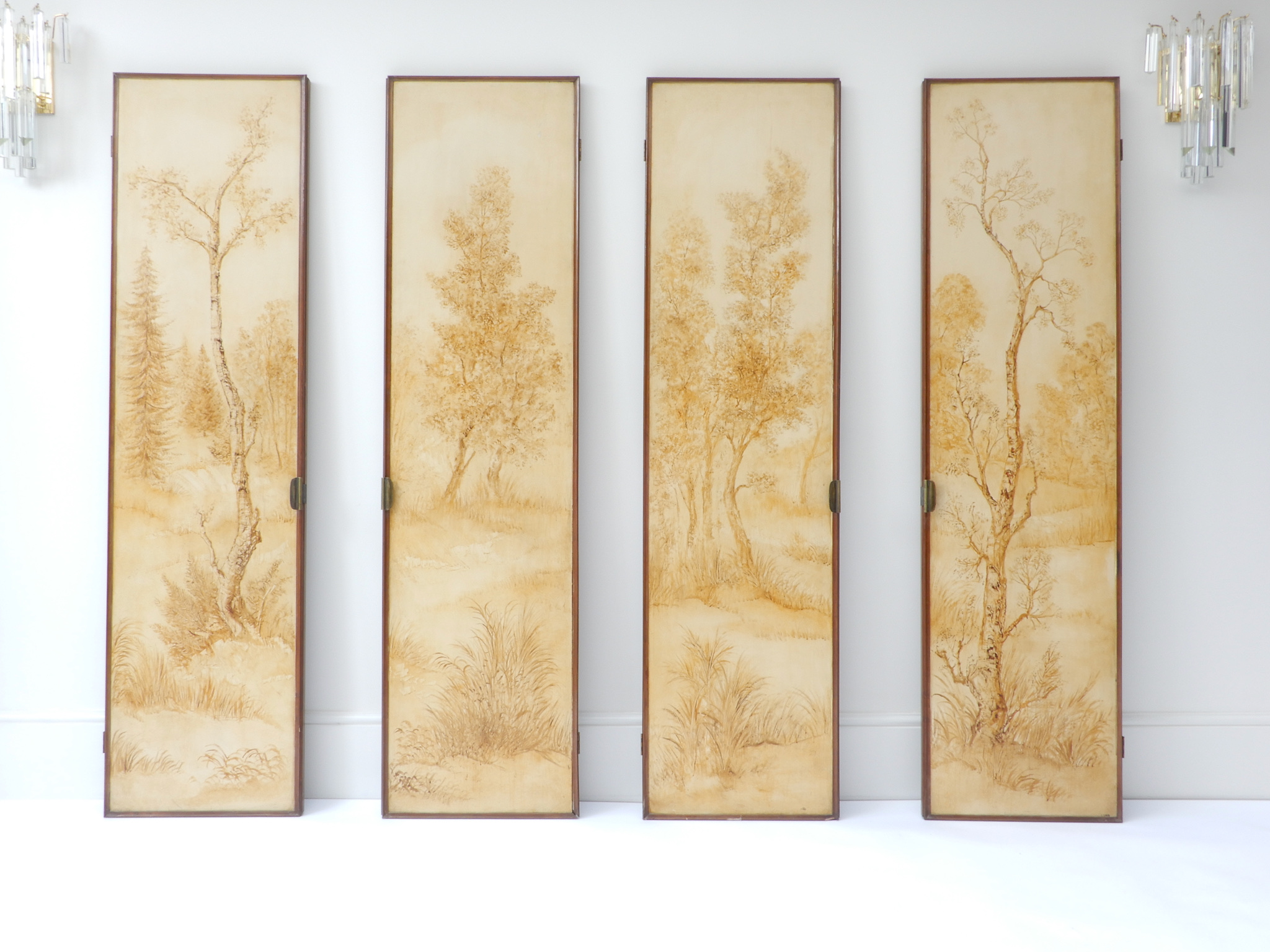 Sold - Italian Painted Decorative Wall Panel