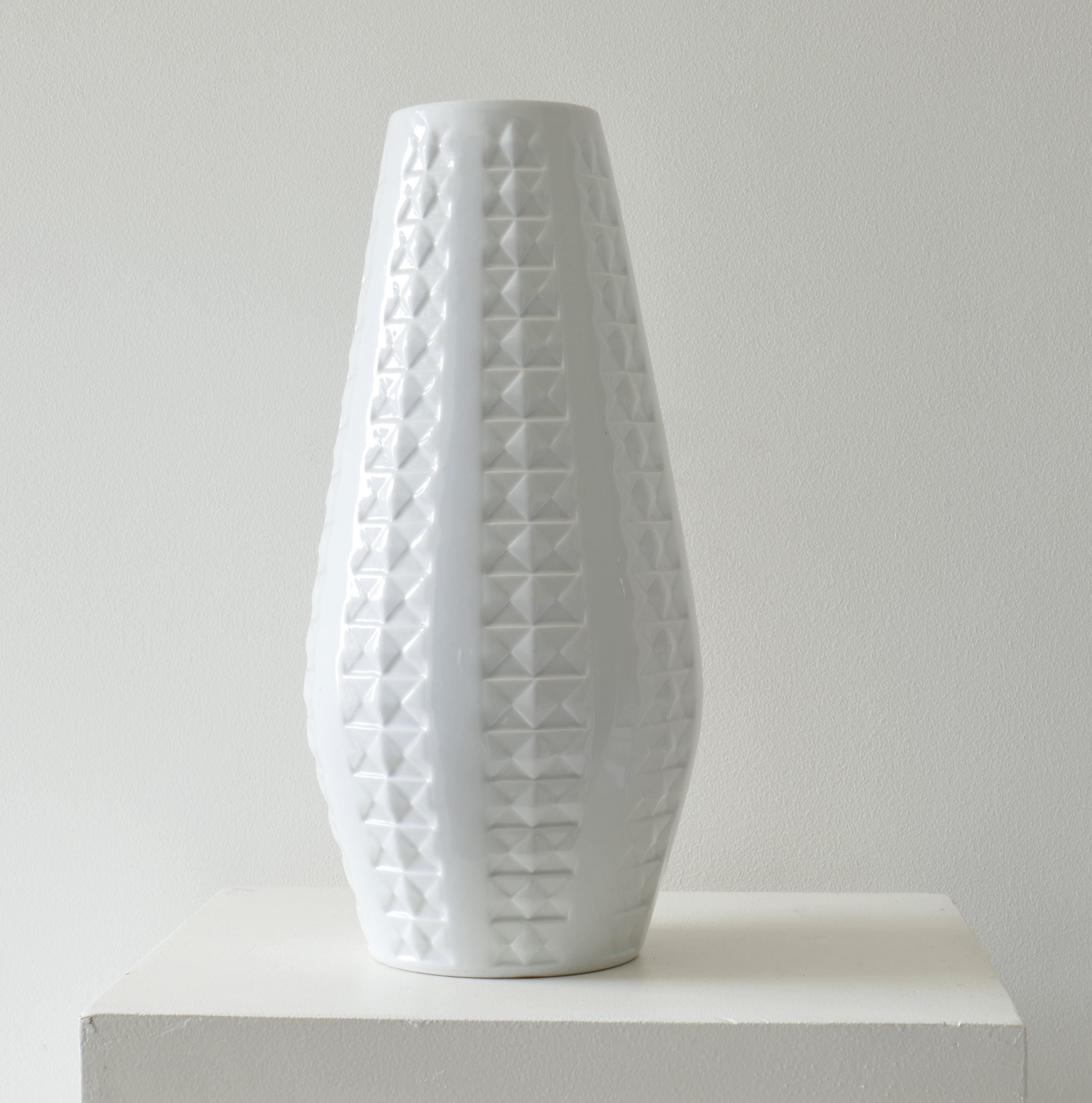 Sold - Large Porcelain White Vase by Schumann Arzberg, Germany, 1960s