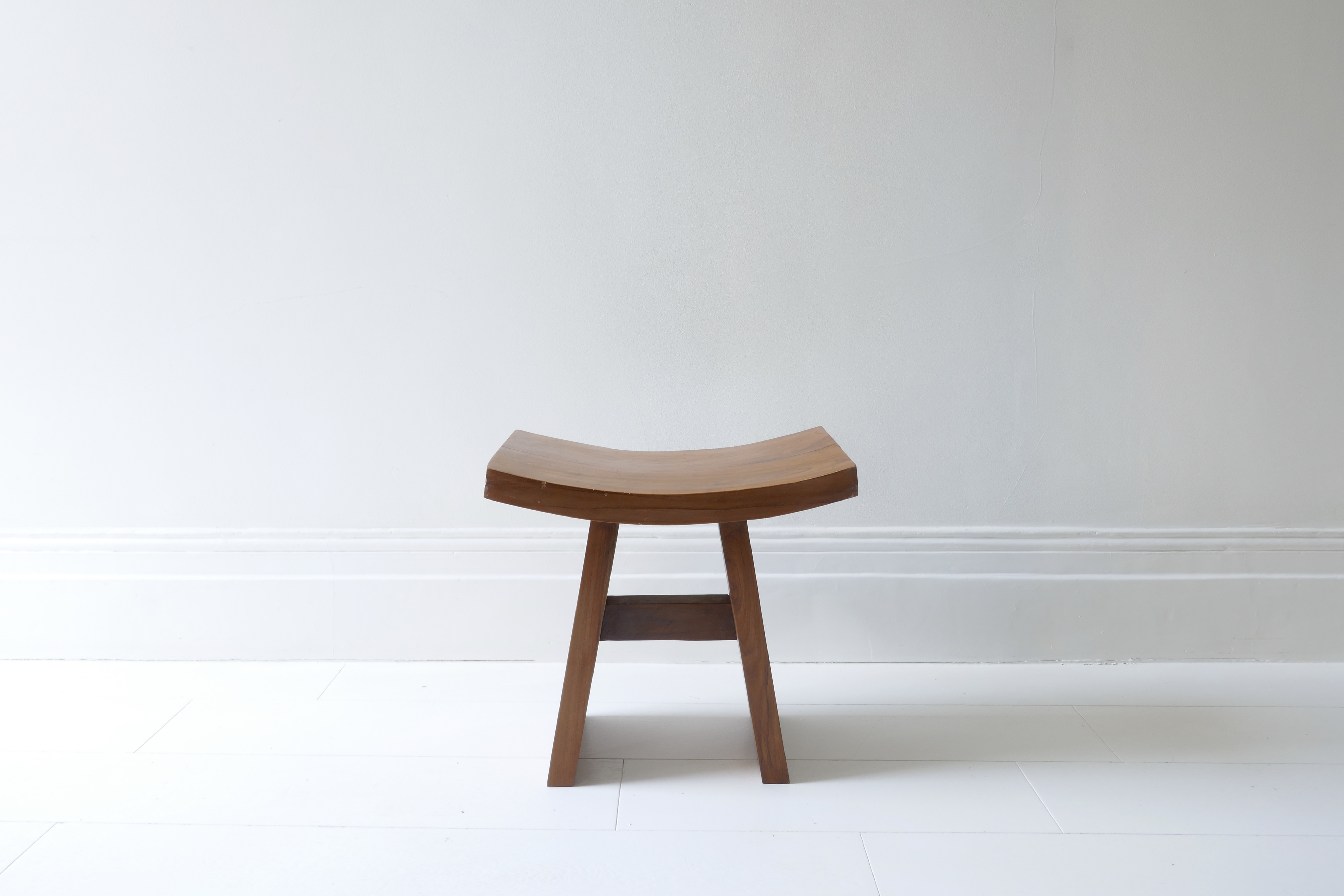 Sold -Fruit Wood Stool, 1970s
