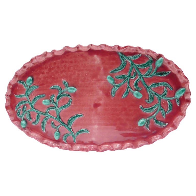 Sold - Large Ceramic Centrepiece by Jerome Massier, Vallauris, France, 1950s