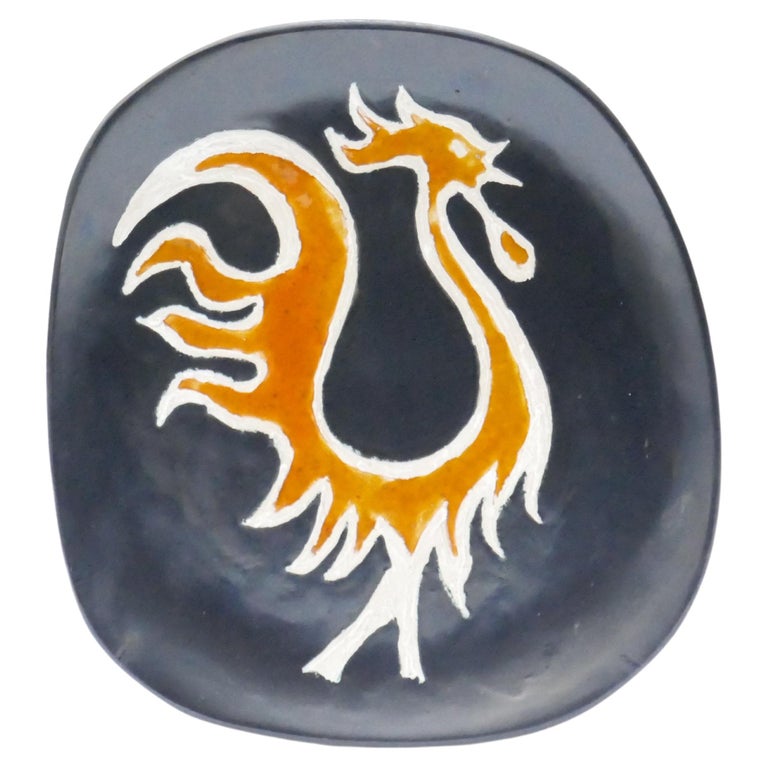 Mid-Century French Ceramic Wall Plaque or Decorative Plate, 1960s