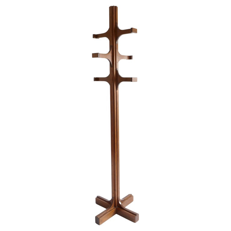 Sculptural Wood Coat Stand by Giuseppe Rivadossi, Italy, 1970s