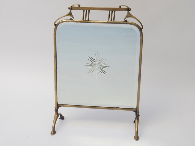 Sold - Mirrored Fire Stand